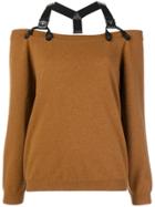 Moschino Halter Neck Jumper - Brown