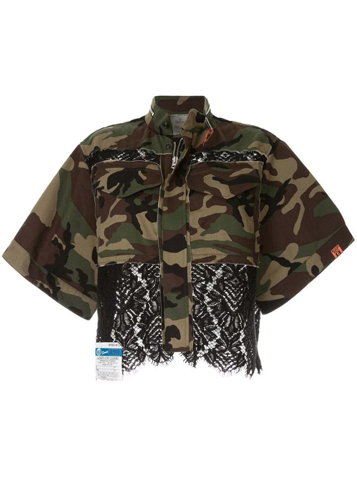 Maison Mihara Yasuhiro Lace Camouflage Jacket - Green