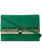 Proenza Schouler Suede Crochet Small Lunch Bag - Green