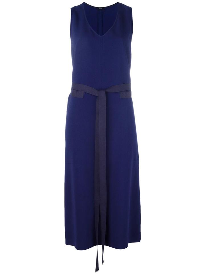 Joseph Tie Waist Dress - Blue