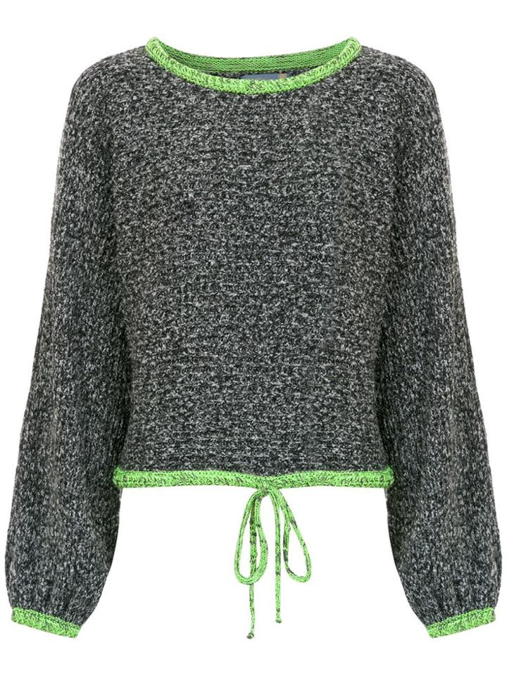 Cruise Knit Trancoso Blouse - Grey