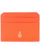 Mark Cross Brand Stamp Cardcase, Women's, Red, Leather