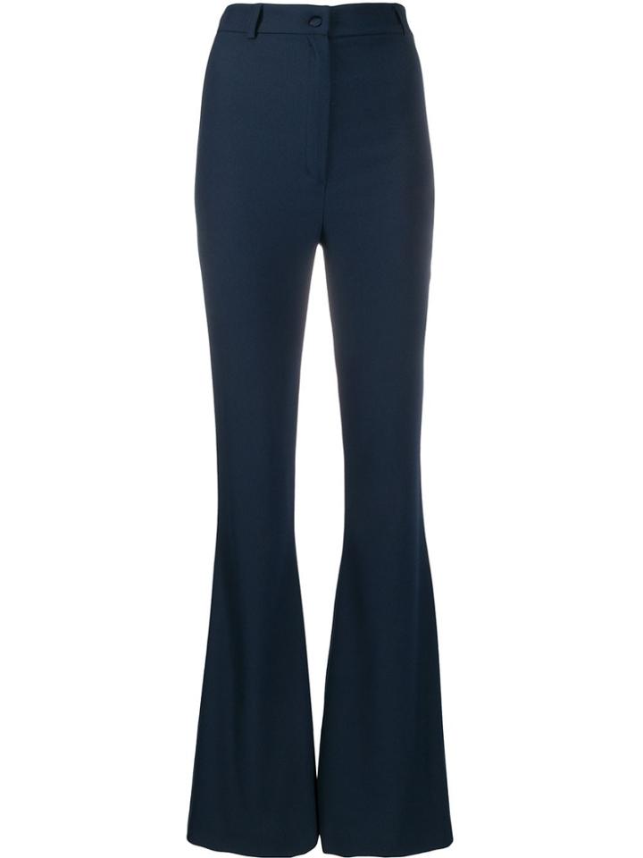 Hebe Studio Flared Trousers - Blue