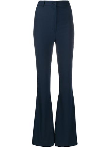 Hebe Studio Flared Trousers - Blue