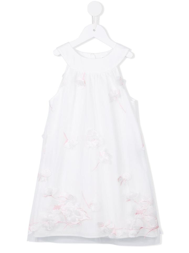 Charabia Floral Dress, Girl's, Size: 10 Yrs, White