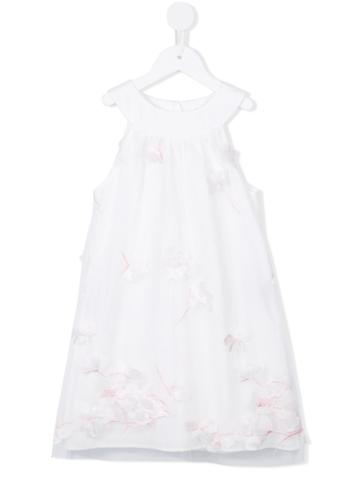 Charabia Floral Dress, Girl's, Size: 10 Yrs, White