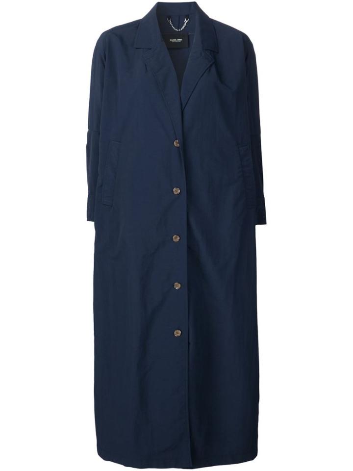 Rachel Comey Single Breasted Coat, Women's, Size: 6, Blue, Nylon