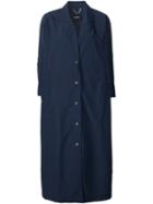 Rachel Comey Single Breasted Coat, Women's, Size: 6, Blue, Nylon