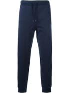 Dirk Bikkembergs Slit Pockets Sweatpants, Men's, Size: Large, Blue, Cotton/spandex/elastane