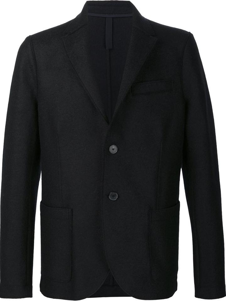 Harris Wharf London Button Blazer, Men's, Size: 54, Black, Wool