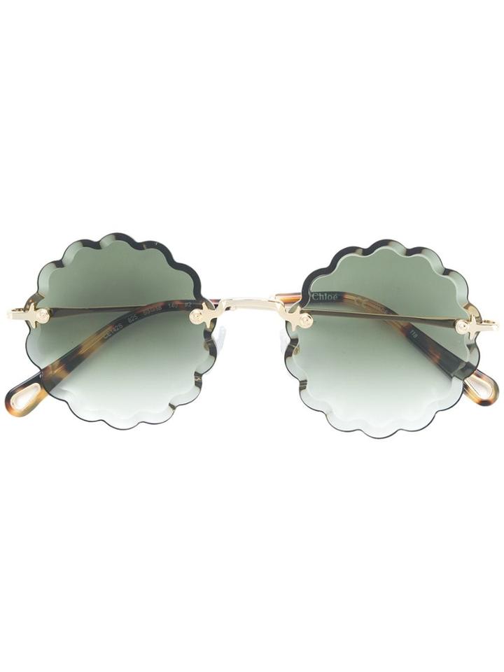 Chloé Eyewear Round Sunglasses - Metallic