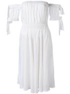 Milly Flared Off-shoulder Dress - White