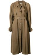 Lemaire Cotton Linen Overcoat - Green