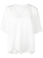 Vince Oversized T-shirt, Women's, Size: Small, White, Silk/rayon/nylon/spandex/elastane