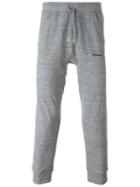 Dsquared2 Drop Crotch Track Trousers, Men's, Size: L, Grey, Cotton