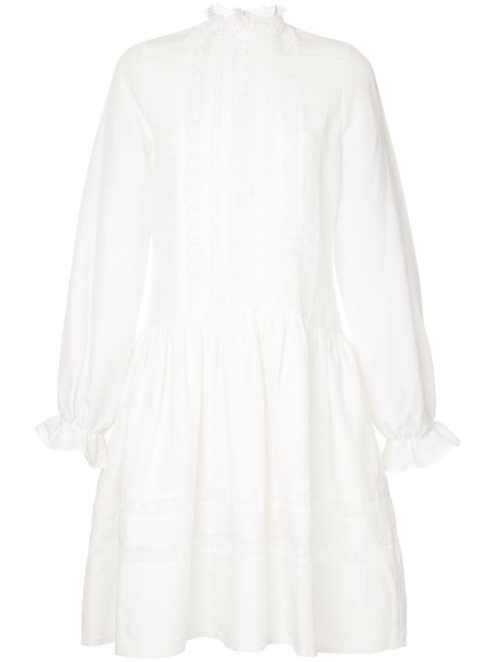 Matin Jissel Lace Trim Dress - White