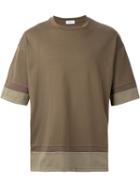 En Route - Layered Hem T-shirt - Men - Cotton - 2, Brown, Cotton