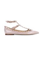 Valentino 'rockstud' Ballerinas - Nude & Neutrals