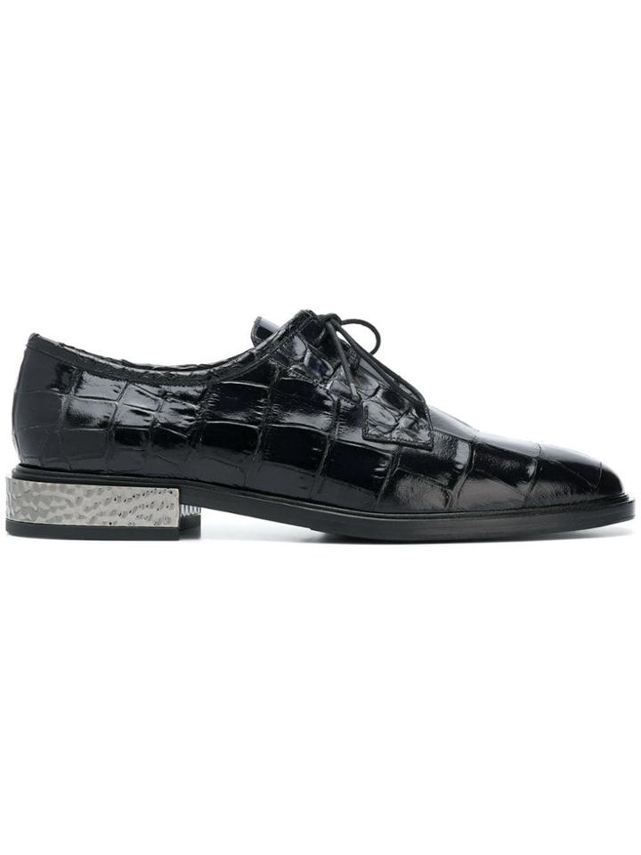Alberto Gozzi Metal Heel Lace-up Shoes - Blue