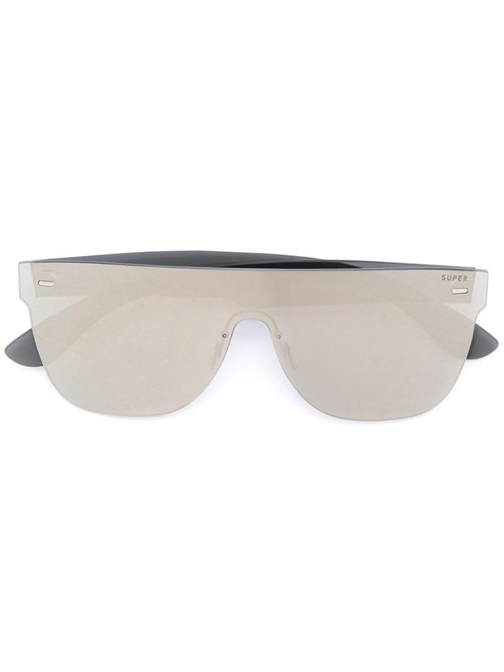 Retrosuperfuture Aviator Style Mirrored Sunglasses - Metallic
