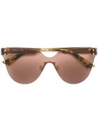 Mcq By Alexander Mcqueen Eyewear Oversized Sunglasses - Brown