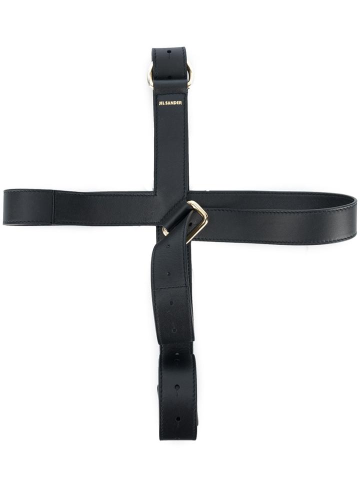 Jil Sander Harness Style Belt - Black