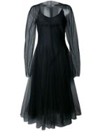 Marc Le Bihan Flared Fitted Dresss - Black