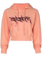 Heron Preston Printed Crop Hoodie - Pink