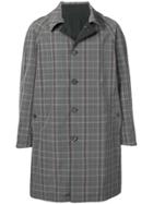 Lanvin Checked Single-breasted Coat - Grey