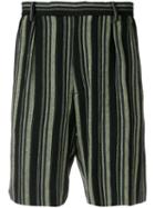 Golden Goose Striped Shorts - Black