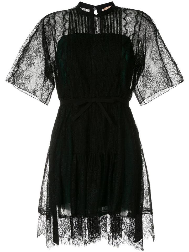 Nº21 Lace-trimmed Dress - Black