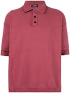 Raf Simons Oversized Polo Shirt, Men's, Pink/purple, Polypropylene