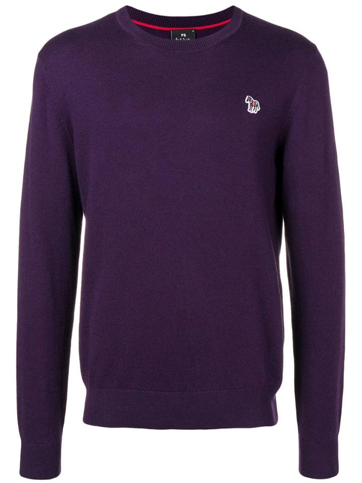 Ps By Paul Smith Horse Patch Jumper - Purple