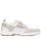 Geox Patchwork Embellished Sneakers - White