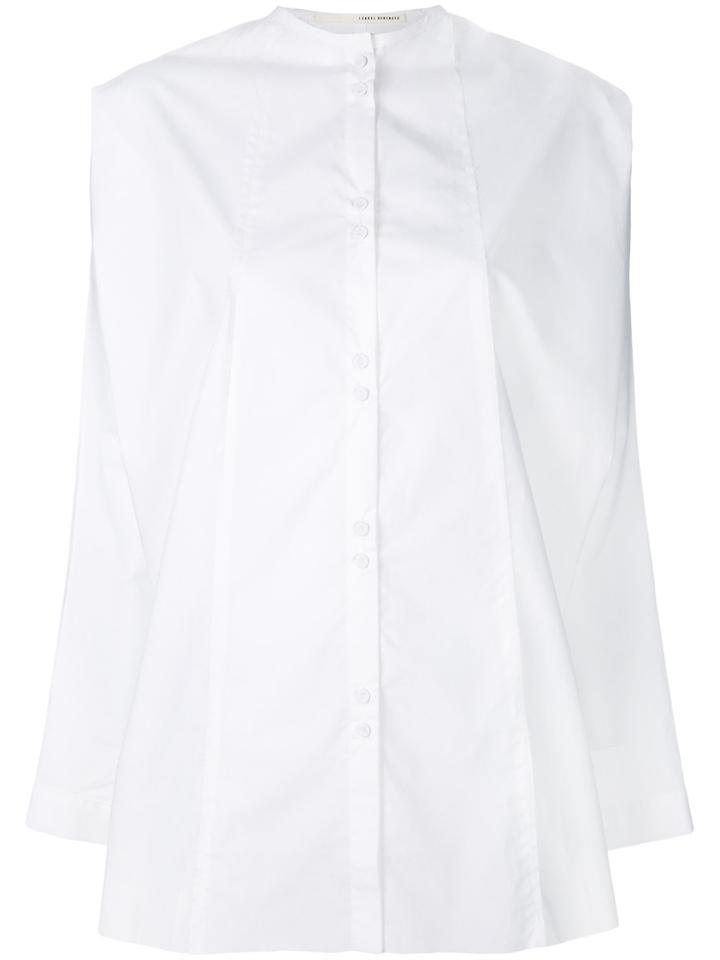 Isabel Benenato Raw Edge Oversized Shirt - White
