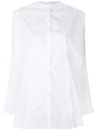 Isabel Benenato Raw Edge Oversized Shirt - White