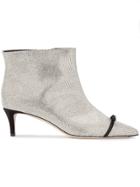 Marco De Vincenzo Crystal Bow Embellished Ankle Boots - Metallic