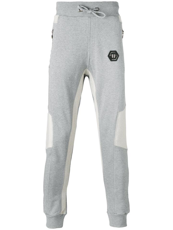 Philipp Plein - Slim Fit Sweatpants - Men - Cotton - S, Grey, Cotton
