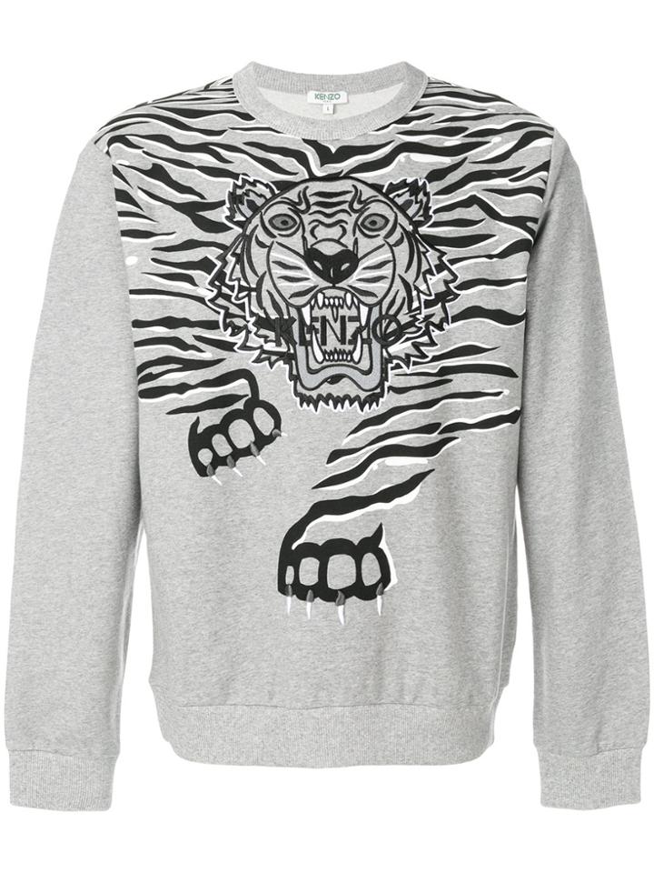 Kenzo Geo Tiger Sweatshiirt - Grey