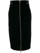 Marc Jacobs Zip Front Pencil Skirt - Black