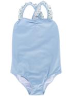 Il Gufo - Ruffled Strap Swimsuit - Kids - Nylon/polyamide/spandex/elastane - 2 Yrs, Blue