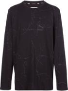 Stampd 'puma X Stampd' Cracked Mud Print Sweatshirt, Men's, Size: Small, Black, Cotton/polyester/polyurethane