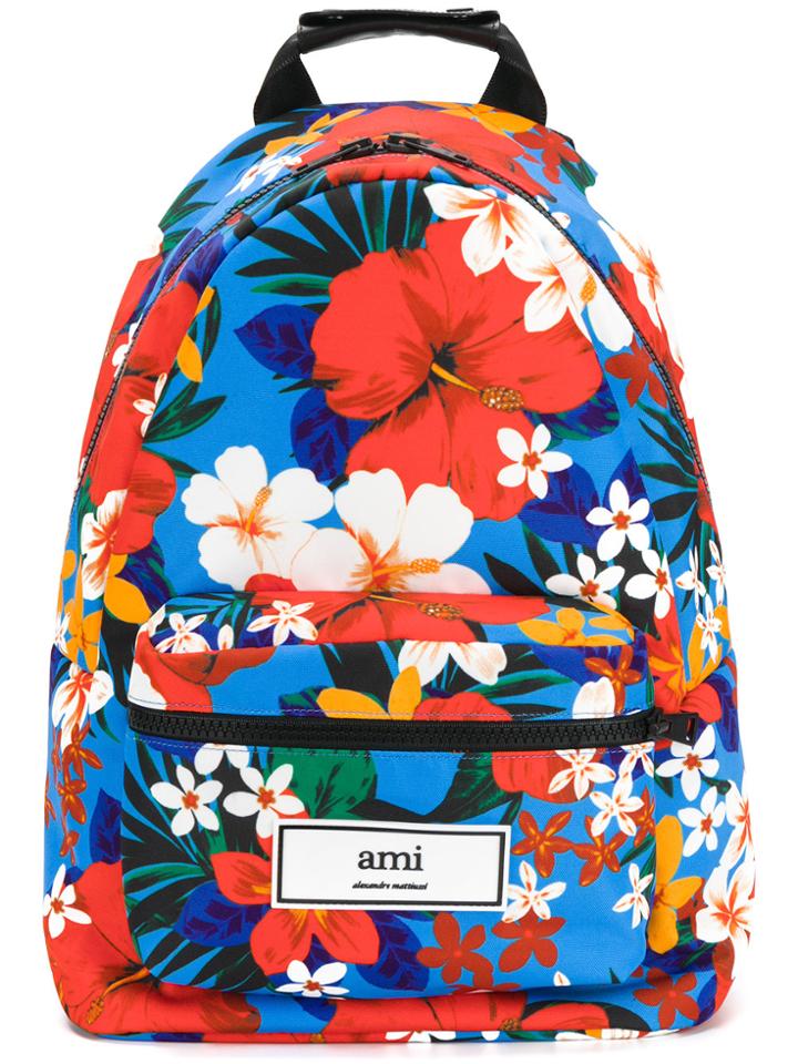 Ami Alexandre Mattiussi Floral Print Backpack - Multicolour