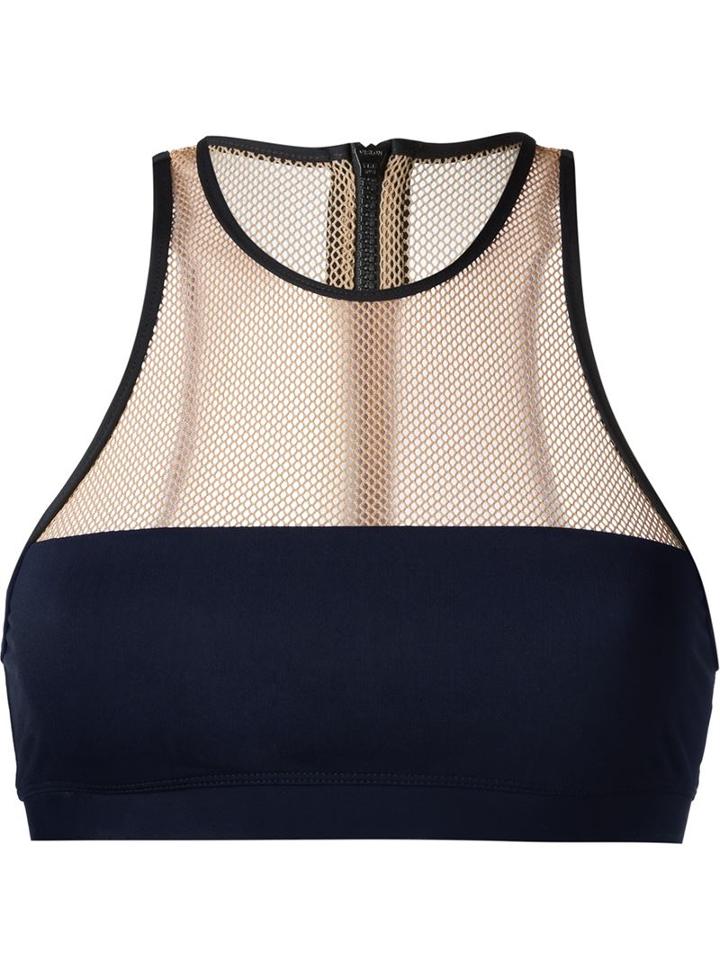 T By Alexander Wang Mesh Panel Sports Bikini