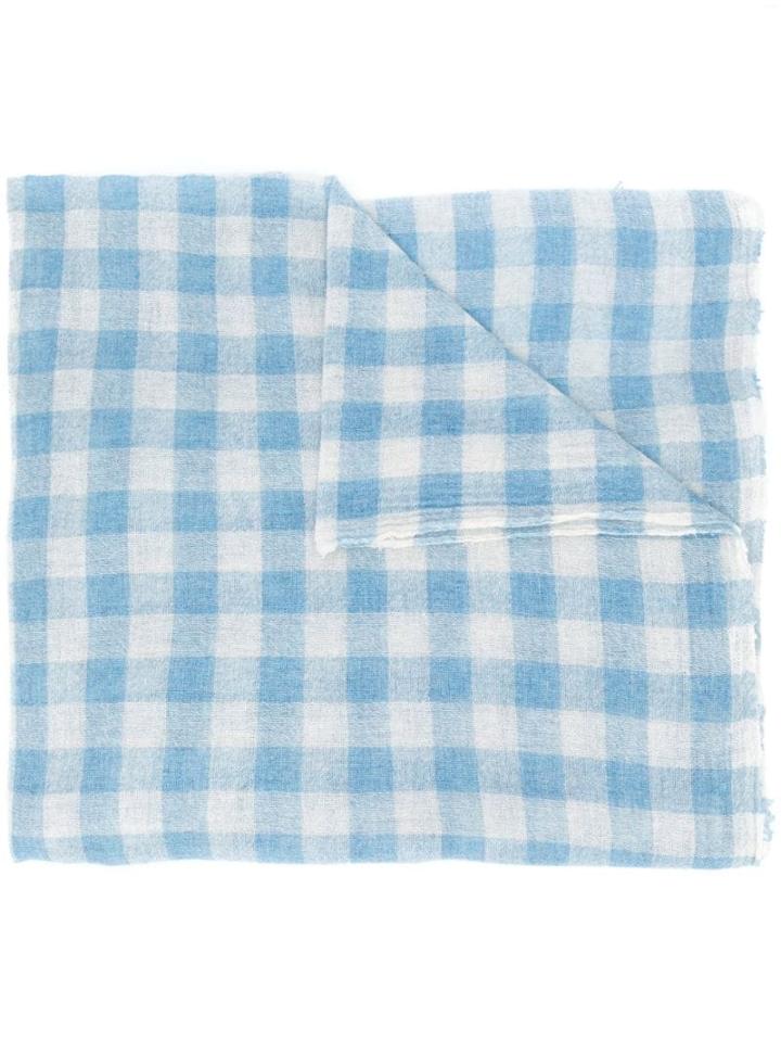 Apuntob Gingham Scarf - White