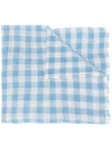 Apuntob Gingham Scarf - White