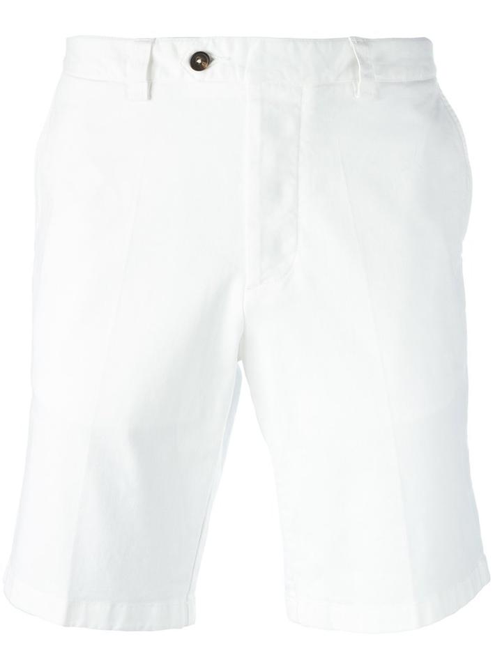 Ami Alexandre Mattiussi Bermuda Shorts, Men's, Size: Small, White, Cotton/spandex/elastane