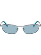 Vogue Eyewear Taura Gem Embellished Sunglasses - Silver