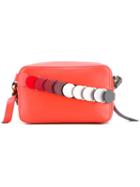 Anya Hindmarch - 'mini Circle' Crossbody Bag - Women - Leather/suede - One Size, Yellow/orange, Leather/suede