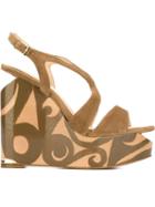 Paloma Barceló Suede Wedge Sandals